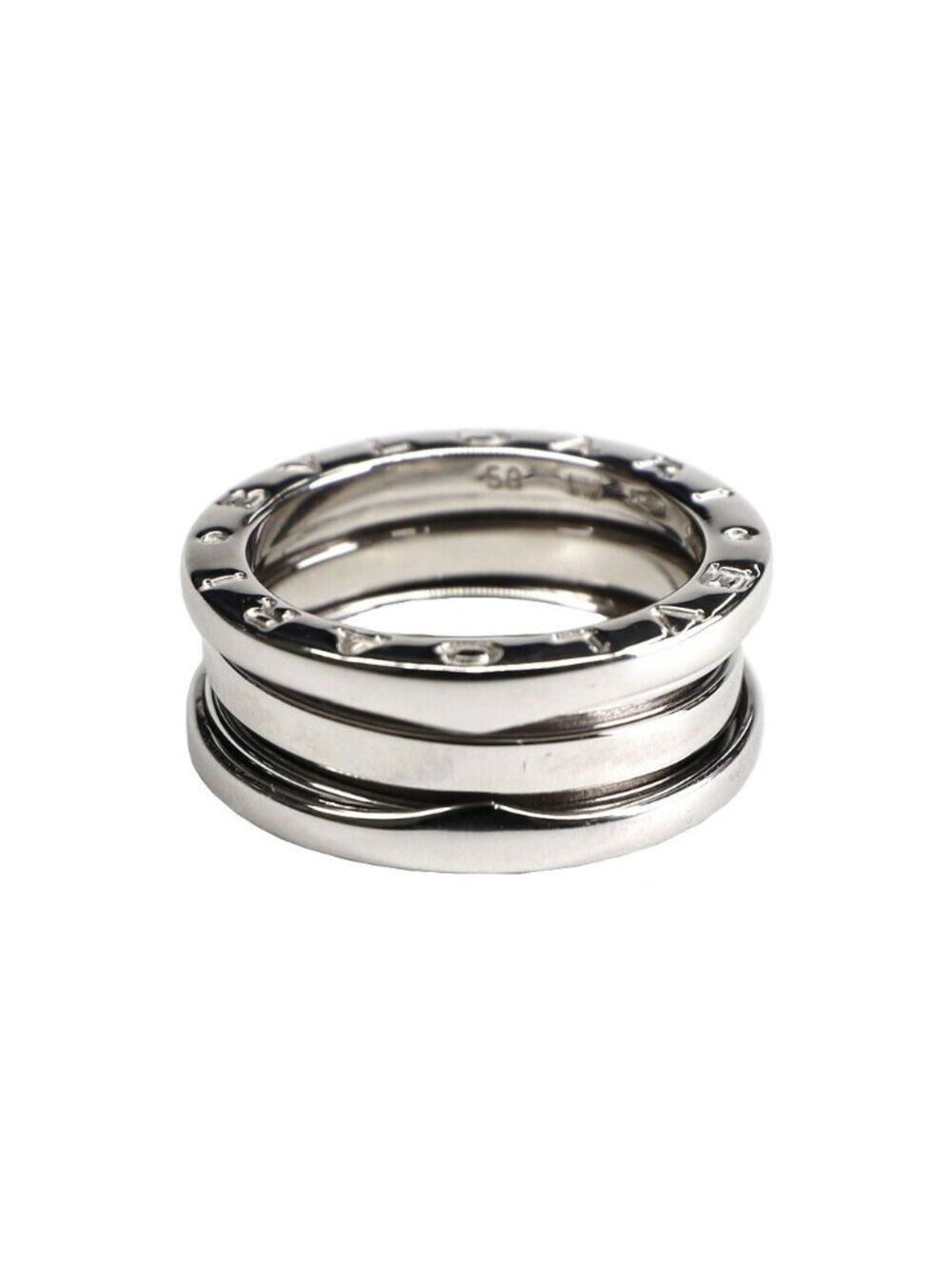 Bvlgari B.zero1 Band Ring 50 18K White Gold